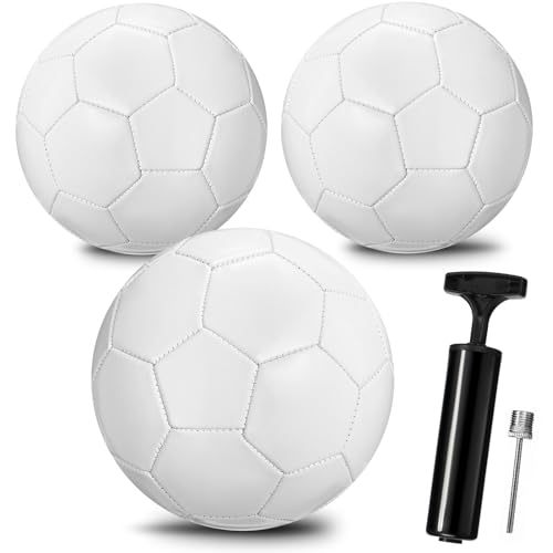 La Mejor comparativa de Balón firmado real de esta semana. 28 Jexine 3 piezas de balón de fútbol blanco para bricolaje, balón de fútbol blanco liso con bomba de aguja para niños pequeños, regalo de pintura o firma de práctica de...