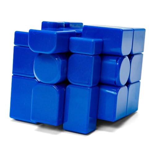 Image of MoYu Mirror Blue 3x3 V2 Magnetic Shape Mod Puzzle | UV Coated Glossy Finish & Speed Design | Enhanced Stability, Anti-Pop Mechanism & 20 Corner Cutting