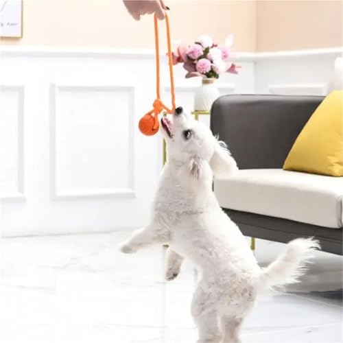 Balle d'entraînement pour chien en coton durable interactive bleue