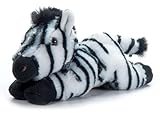 The Petting Zoo Zebra Stuffed Animal Plushie, Gifts for Kids, Scoopz Wildlife Animals, Zebra Plush Toy, 8 inches