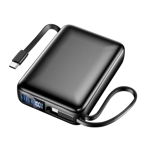 Power Bank, 26800mAh Portable Charger Battery Pack, Fast Charging Powerbank with 2 Port & 2 Cables, External Battery Compatible for iPhone 16 15 14 13 12, Android Phone and More