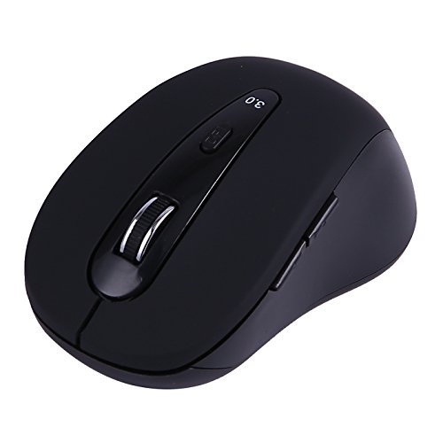 HDE Bluetooth Mouse Ergonomic Wireless Optical Mouse (Black)