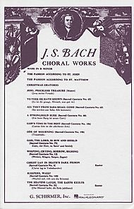 G. Schirmer J. S. Bach: Mass In B Minor (Vocal Score). Partituras para SATB, Acompañamiento de Piano