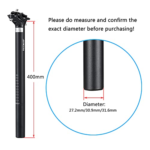 Bynccea SEATPOST-1 Bike Seat Post 27.2Mm 30.9Mm 31.6Mm Bicycle Seatpost 400Mm thumb #1