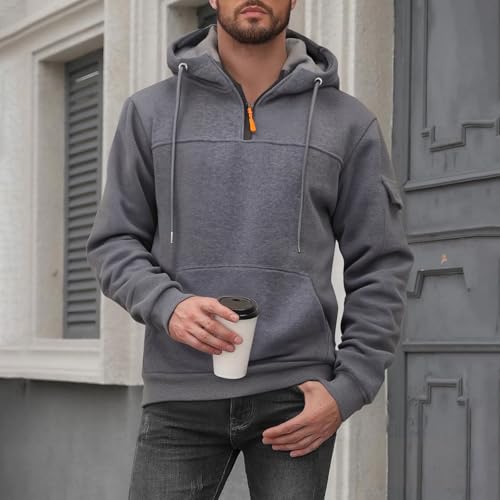 Ymosrh Men's Casual Hoodies, Long Sleeve Athletic Workout Pullover Hoodie Sweatshirts with Pockets, S-3XL2