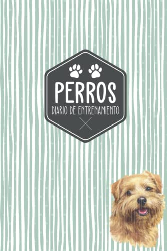 Perros Diario de entrenamiento: Registra el entrenamiento de tu perro en un diario | Motivo de Norfolk Terrier | Idea de regalo para dueños de perros