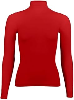 بلوزة نسائية سيلينا باكمام طويلة ورقبة عالية من سيلفي (عبوة من قطعة واحدة)