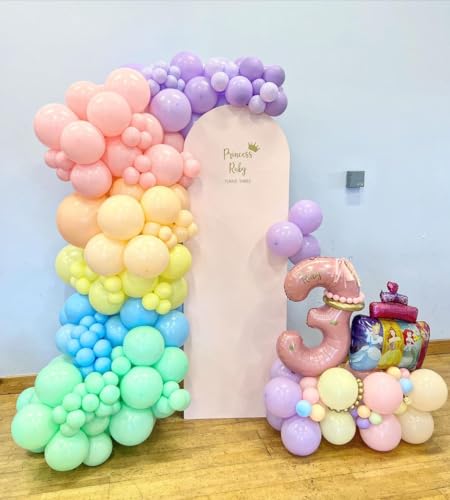 Image of KBZVNAF Pastel Latex Party Balloons 50 Pack 12 inch