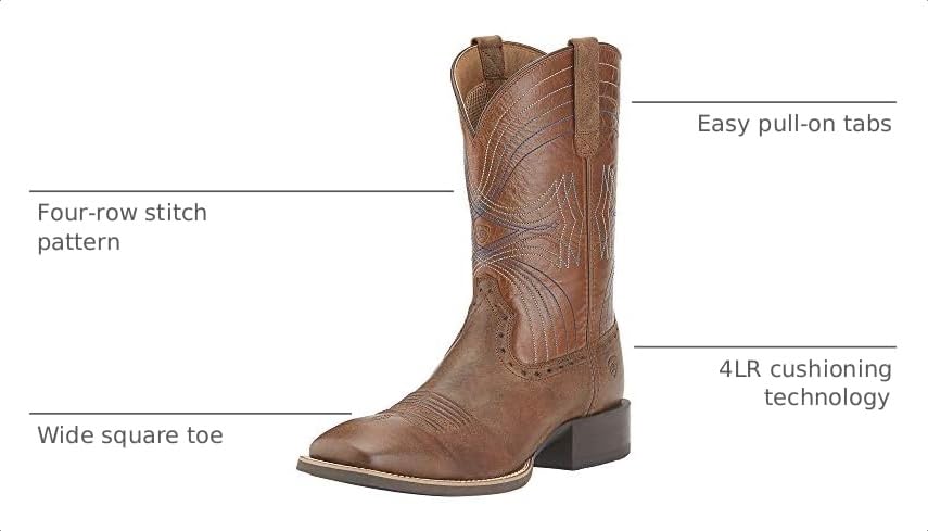 Image of Ariat Men's Sport Western Wide Square Toe Cowboy Boot