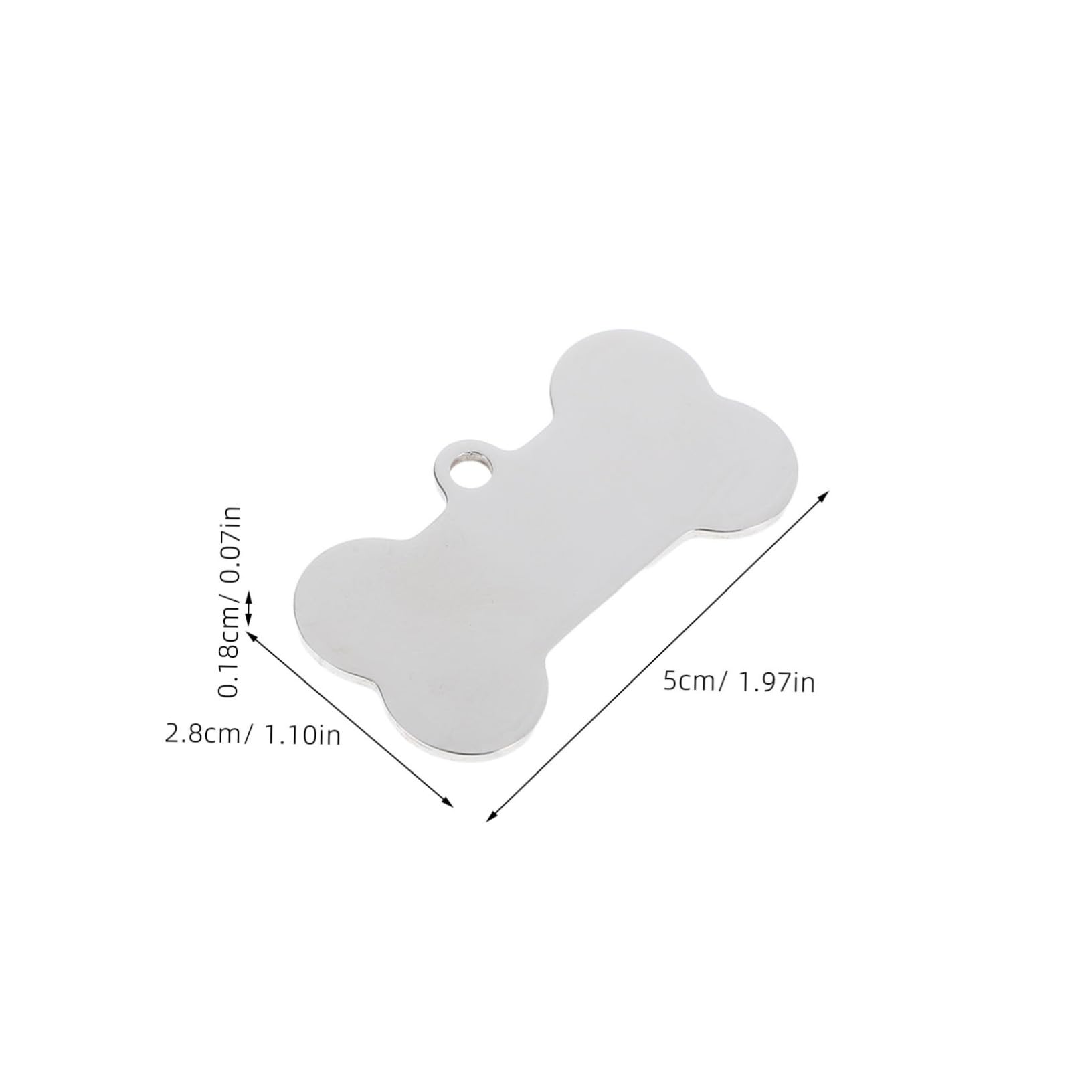 Homoyoyo 25piezas Placas De Identificación Para Perros De Acero Inoxidable Forma De Grabada Marcadores Duraderos Para Identificación De Mascotas