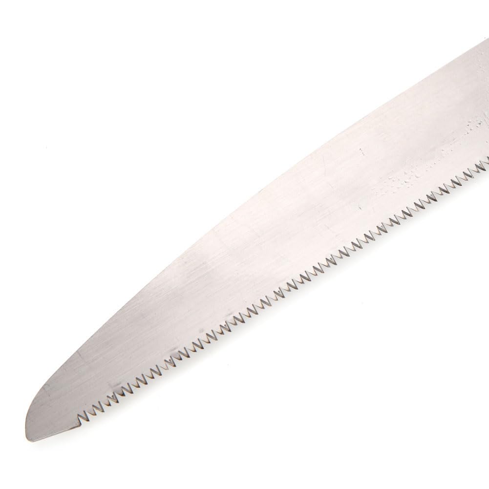 Piła składana do cięcia drewna 250 mm - Piła ręczna stalowa SK5 z blokadą zabezpieczającą i ergonomicznym uchwytem - Profesjonalne narzędzie stolarskie do ręcznej obróbki drewna i
