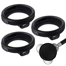 3 Pcs Digital Stethoscope Chestpiece Cover Compatible with EKO CORE 500, Silicone Echo Stethoscope Accessories for Protective Dustproof Design Black
