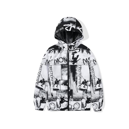 Image of SNOW DREAMS Boys Waterproof Rain Jacket Windbreaker Lightweight Coat Kids Raincoat Outerwear
