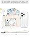 BOSTANTEN Small Wallet For Women RFID Leather Credit Card Holder Slim Wristlet Keychain Wallet With Zipper Pocket