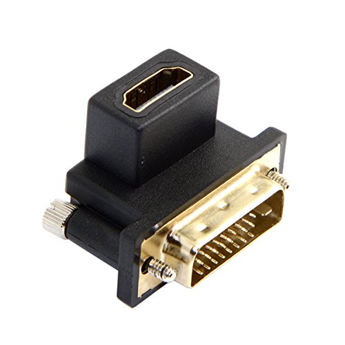 Adaptador Ángulo 90° DVI Macho a HDMI Hembra miniatura 3