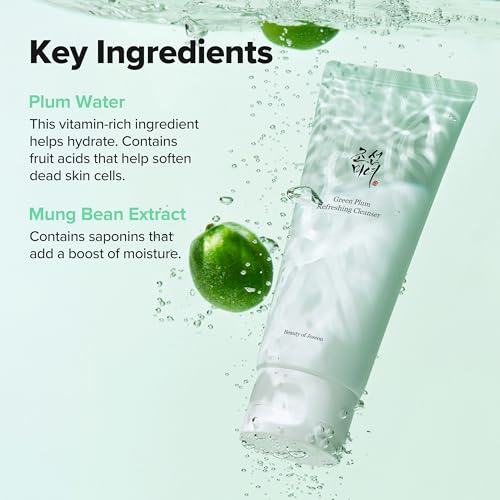 Image of Beauty of Joseon Green Plum Refreshing Cleanser Gel Type Deep Pore Cleansing, Acne Face Wash, Blackhead Remover for All Skin Types, Korean Skincare 100ml, 3.38 fl.oz