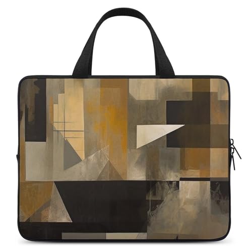 Sac bandoulière ordinateur portable 12" beige/jaune