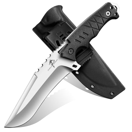 Purple Dragon Outdoor Knife with Kydex Sheath - D...