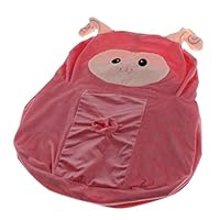 OUOULAJY Kids Foldable Sofa Chair Children Cartoon Lounger Bed Slipcover Pink Sheep