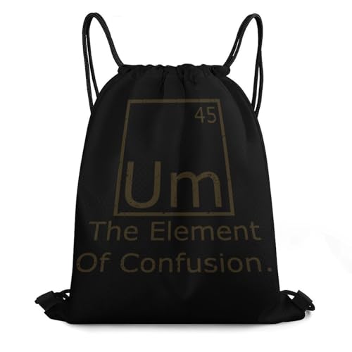 Um Element Of Confusion Drawstring Backpack Durable Sport Gym Bags Daypack for Men Women 35 * 42cm