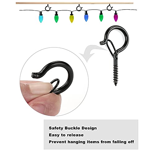 Plusroc 20 Pack Screw Hooks For Hanging Outdoor String Lights thumb #1