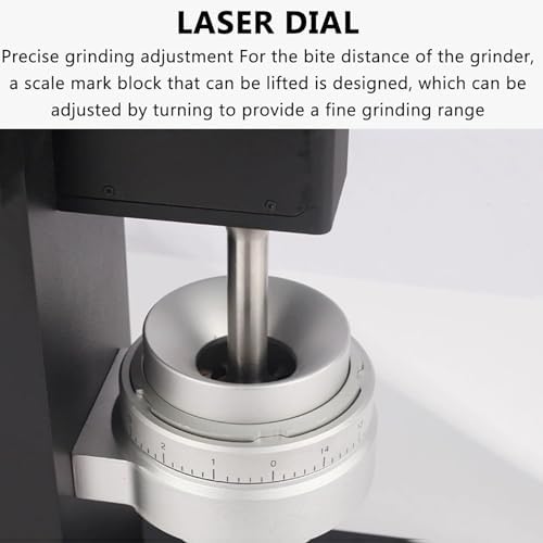 Coffee Grinder, Manual Conical Burr, Portable Hand Mill with 83mm Grinding Disc, Adjustable Coarseness for Espresso & Drip Coffee, Precise Grinding Adjustment