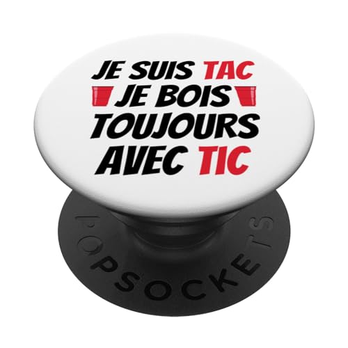 Je Suis TAC , TIC Et TAC , Duo Drole Déguisement 2 Personnes PopSockets PopGrip Interchangeable