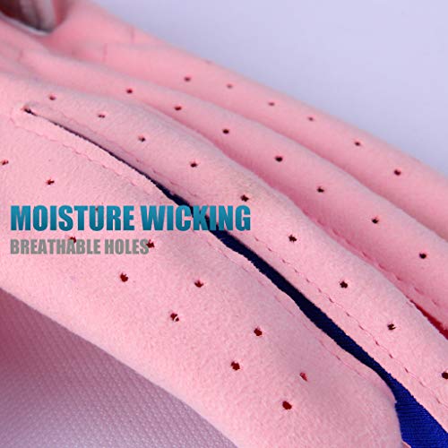 Pgm Kids Youth Junior Toddler Boys Girls Golf Gloves Microfiber Synthetic Gloves For Left Hand Right Hand Golf Gloves Extra Value 1 Pair White Pink Age 2-10 (Pink, Small (#14)) #TOP3