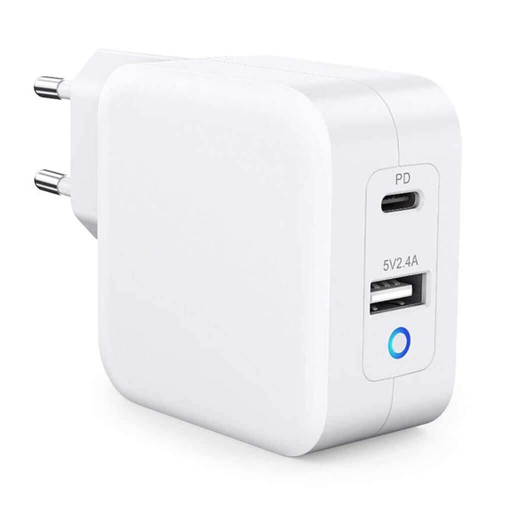 NewNet USB C Caricatore PD 65W con GaN Tech Caricabatterie da Muro USB C + USB A per Mac Book PRO/Air Pad dell XPS 13 HP Lenovo Thinkpad Nintendo Switch Galaxy Huawei
