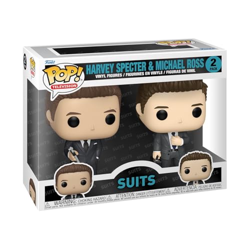 Funko Pop Television: Suits - Harvey and Michael, 2-Pack - Collectable Vinyl Figure - Gift Idea - Official Merchandise - Toys for Kids & Adults - Drama Fans - Model Figure for Collectors