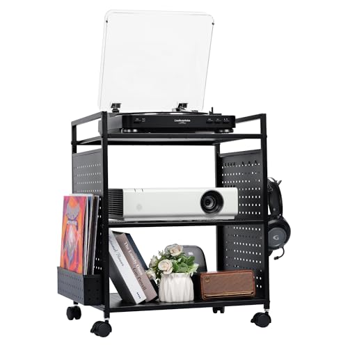 image for PLKOW Video Game Storage Rack, Game Storage Organizer for Consoles, Co