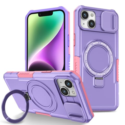 Coque rigide en plastique antichoc LVTFCO avec béquille aimantée iPhone 13 Pro