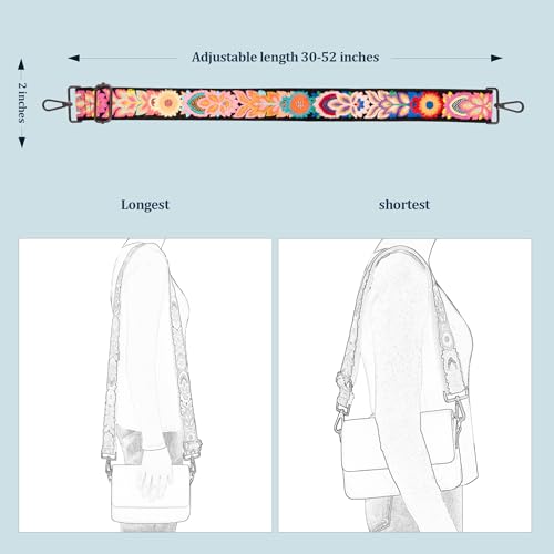 Image of chushui Knit Purse Strap,Replacement Crossbody Wide Adjustable Shoulder Strap for Bag Handbag