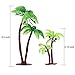 Jovitec 16 Pieces Green Palm Tree Cupcake Topper with Coconuts Cake Topper for Cake Decorations (3.15 inch-14 Pieces, 5.5 inch-2 Pieces)