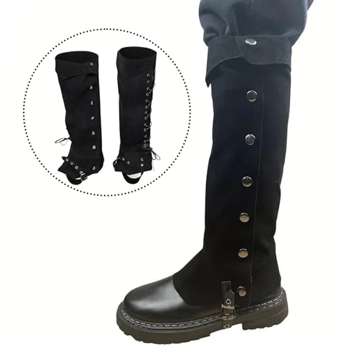 Surbottes de pirate ajustables en cuir PU, l'accessoire cosplay idéal - 6