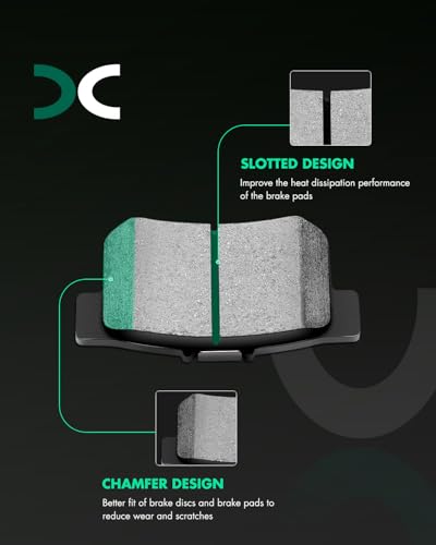 Image of SCITOO D1159 D1172 Ceramic Brake Pads Sets Front & Rear Replacement For Buick Lucerne 2006-2011,For Cadillac DTS 2006-2011