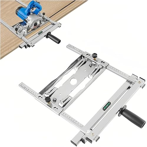 Supporto per Sega Circolare Elettrica - Guida di Taglio per Posizionamento Rapido, Scheda di Supporto per Tavolo della Macchina, Accessori per Lavorazione del Legno