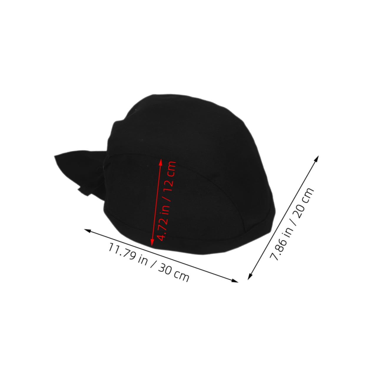 CALLARON Cappello da Cuoco Elastico Unisex 12 Pezzi in Cotone Nero