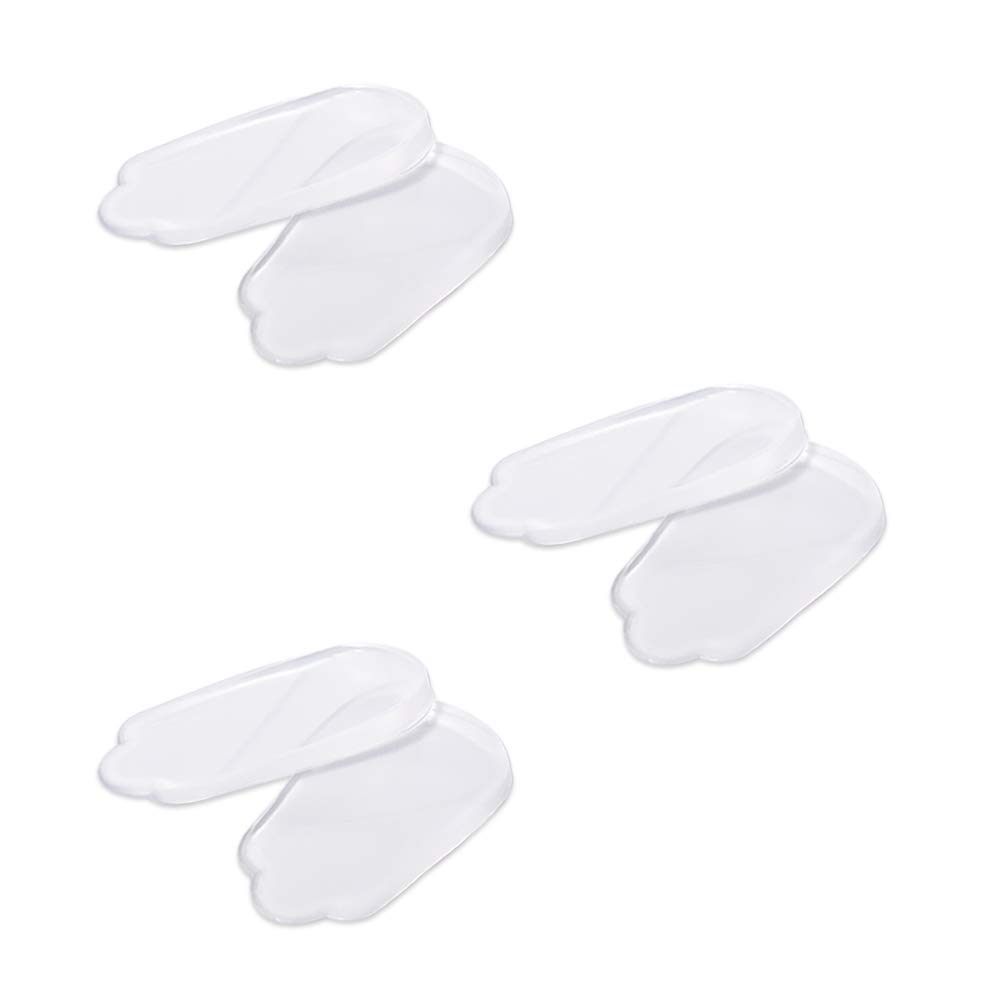 JUMPOW Medial & Lateral Heel Wedge Silicone Insoles, Supination & Pronation Corrective Heel Insoles, Gel Adhesive Shoe Inserts for Foot Alignment, Knock Knee Pain, Bow Legs, O/X Type Leg - S