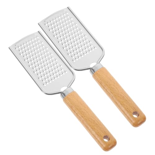 Hemobllo 2Pcs Stainless Steel Graters Multifunctional Kitchen Gadget for Vegetables Cheese Reliable Grating Tools for Home Cooking