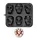 tacery 2 Pcs Bandejas de Cubitos de Hielo con Forma de Calavera | Molde de Silicona Duradero para Hornear Calaveras - Moldes de Caramelo de Chocolate para Herramientas de horneado de Chocolate