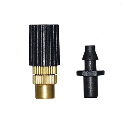 Conector dentado de 1/4" y boquilla atomizadora para evitar fugas en riego de jardín 6