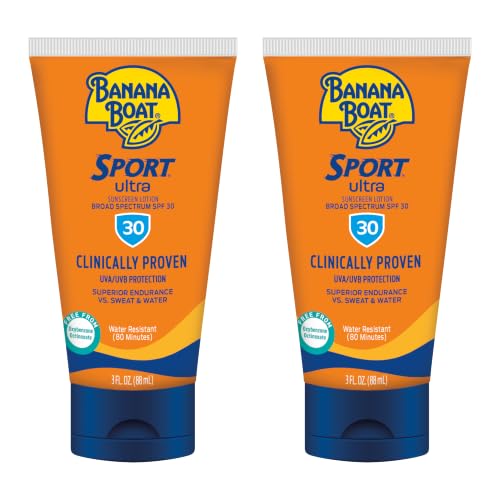 Banana Boat Sport SPF 30 Sunscreen Lotion, 3 Fl Oz (2 Pack) - image 1
