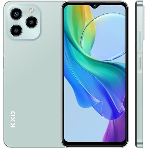 KXD 2024 A07 Unlocked Smartphone Under $70, 6.52" HD+ Display, 4500mAh Long Battery, 4GB+64GB, Dual SIM, Face ID, Android 12 – Budget Phone for Seniors & Teens Cover