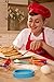 Riki’s Kingdom kids Cooking & Baking Utensil Set, 21-Piece Safe Kitchen Tools,Pizza Cutter/Rolling Pin/Spatula/Whisk/Ladle/Pastry Brush/Veggie Peeler and Cutters/Apron/Hat/Recipe Cards
