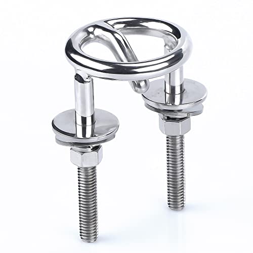 Marine 316 Stainless Steel Transom Mount Ski Tow Hook For Boats,Kayaking,Surfing #TOP5