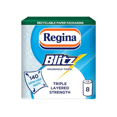 Regina Blitz 8 Rolls of Household Towel 3-Ply