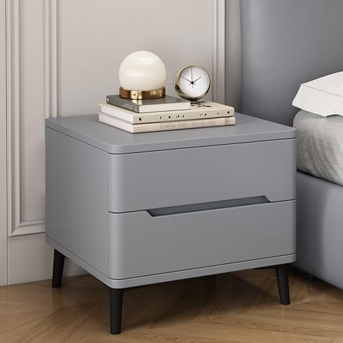 Table de nuit élégante pour chambre à coucher | Petite table de chevet avec double ventouse | Commode de bureau à plateau rock | Meubles compacts pour...