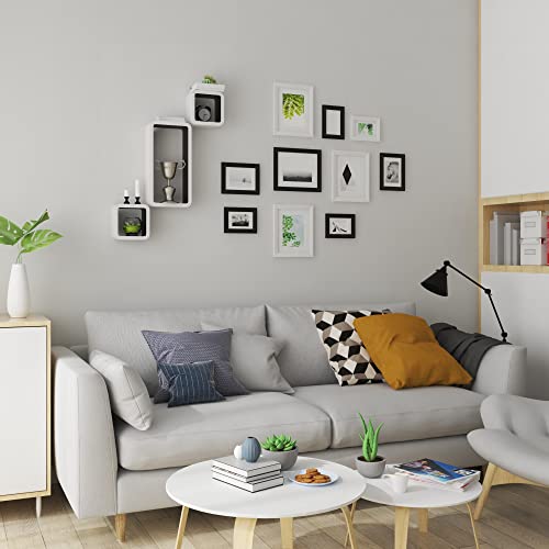 WOLTU Mensole da Muro Mensola a Cubo Scaffale