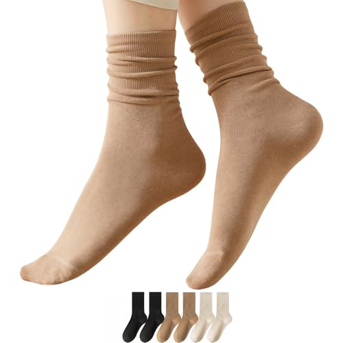 Lomitract Organic Cotton Thin Mid Calf Socks (Women 5-10)